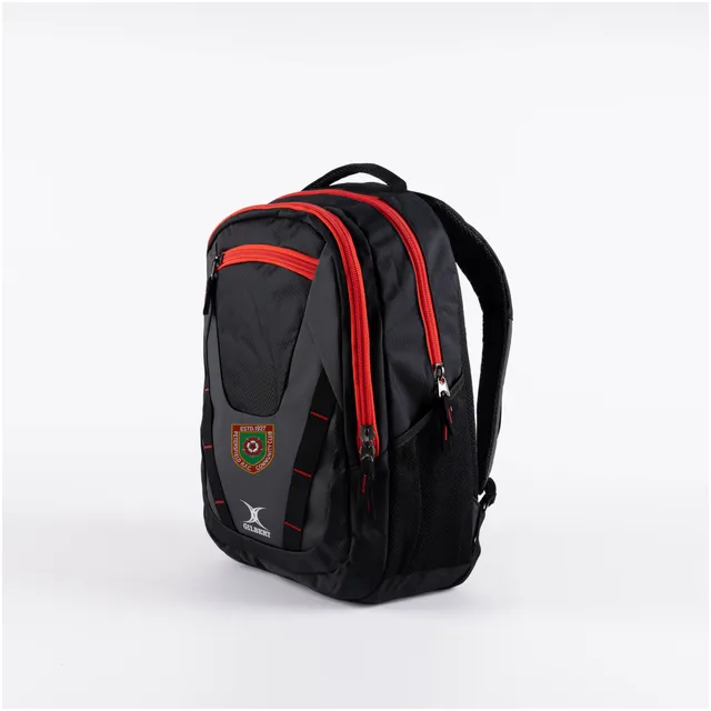 gilbert-rugby-zaino-club-v4-petersfield-rfc-senior-nero-rosso image 1