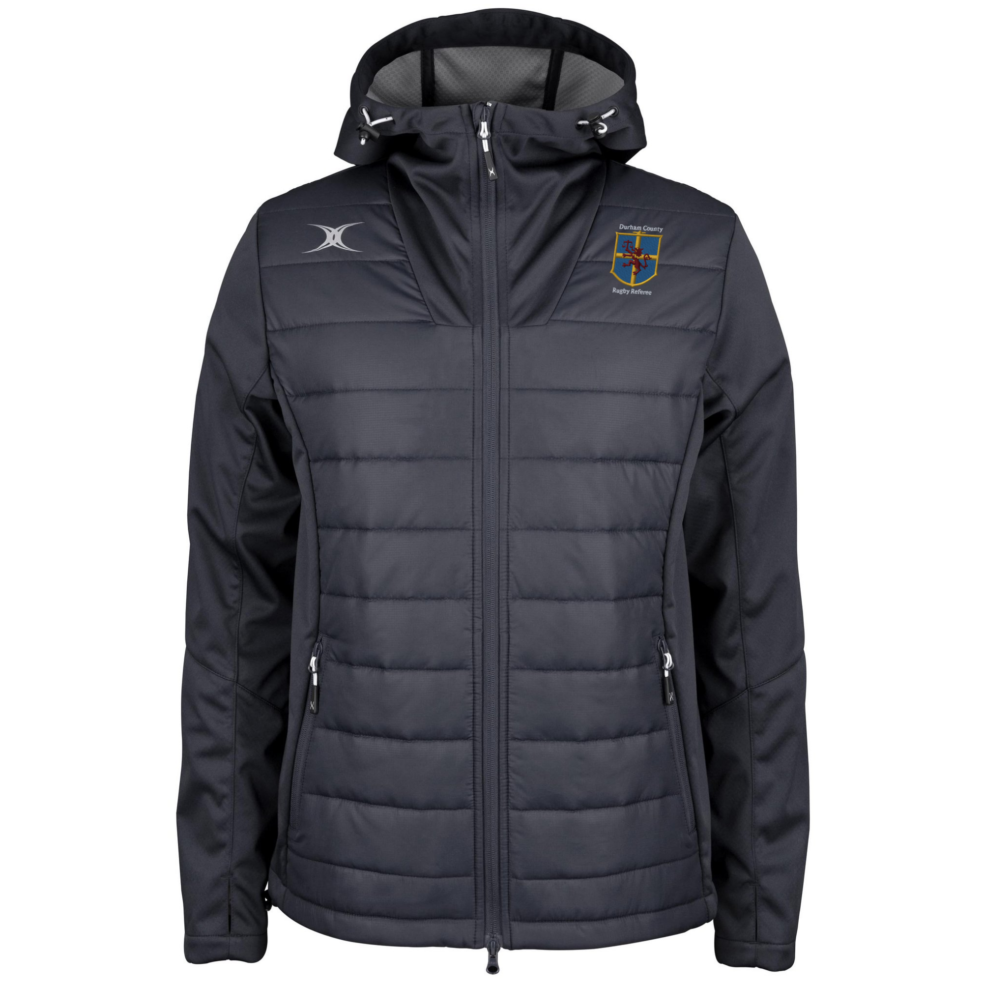 gilbert-rugby-durham-county-referee-pro-giacca-full-zip-senior-nero-active image 1
