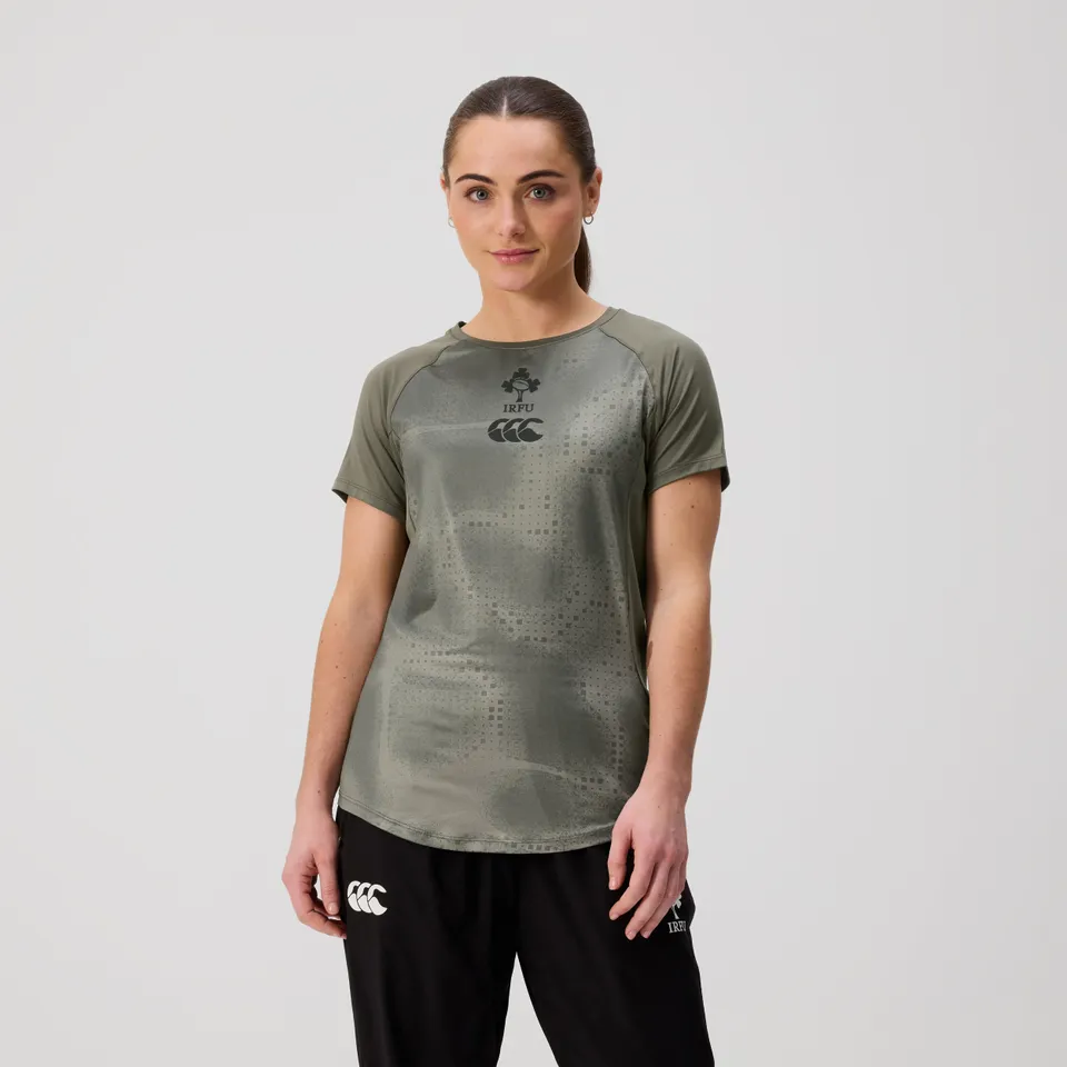 canterbury-ireland-superlight-training-tee-donna-khaki image 1