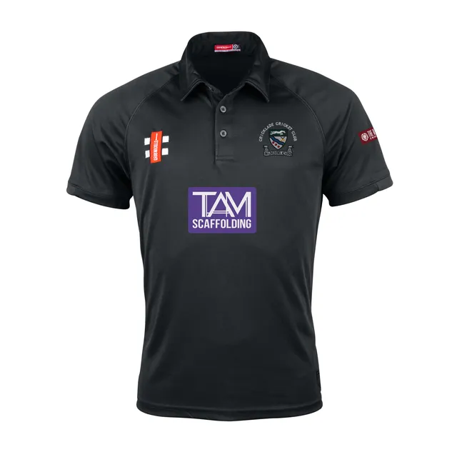 gray-nicolls-cricklade-cricket-club-senior-polo-matrix-v2-manica-corta-nera image 1