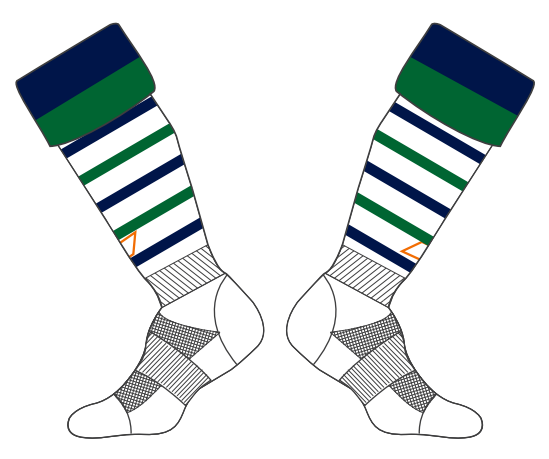 grays-g650-calze-gara-hockey-havant-hc-bianco-verde image 1