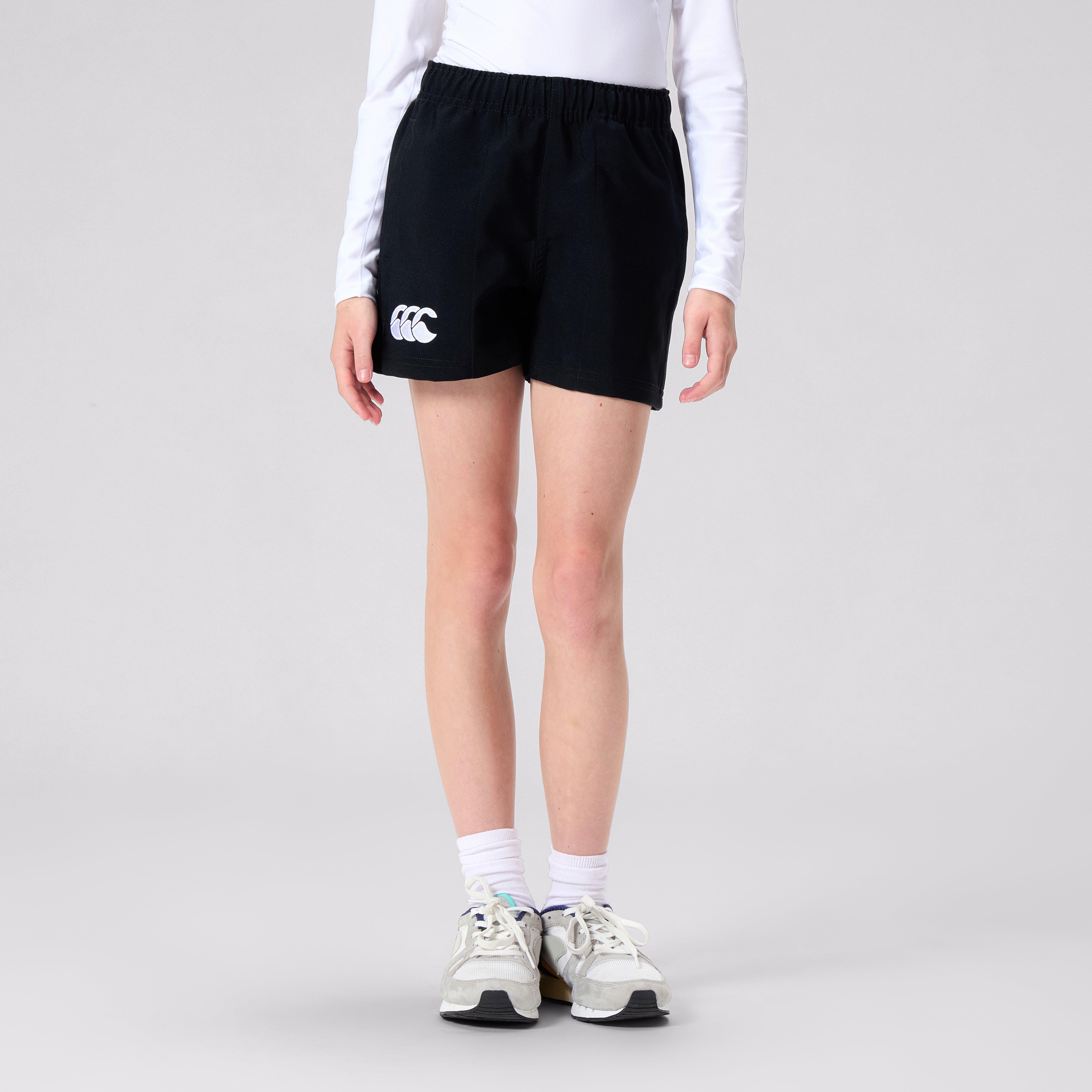 canterbury-players-drill-short-junior-unisex-pantaloncino-rugby-nero image 2