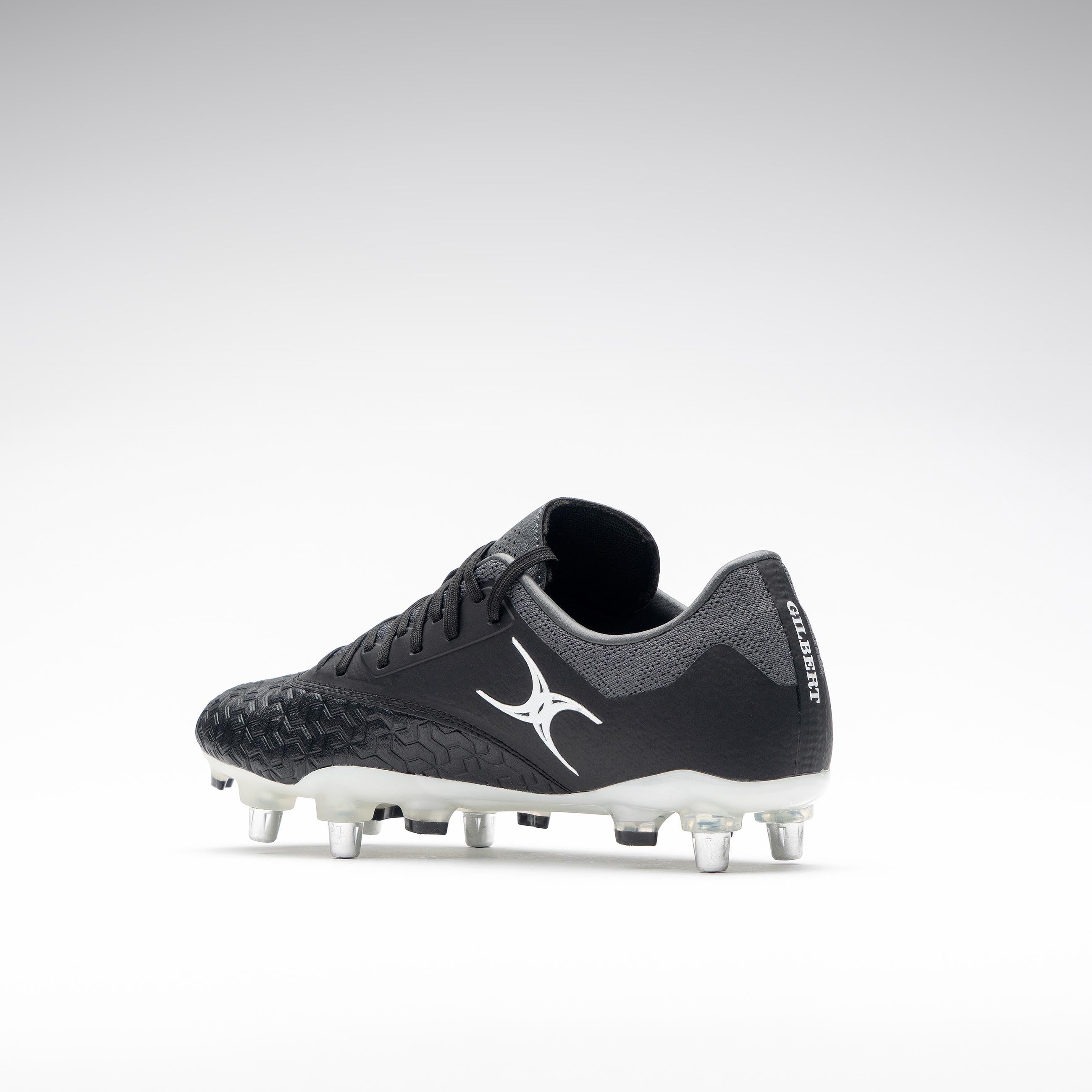gilbert-rugby-icon-vapour-6s-scarpe-rugby-senior-nero-grigio image 5