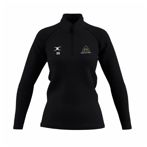 gilbert-rugby-farnham-rufc-donna-black-gts-felpa-1-4-zip-fleece image 1
