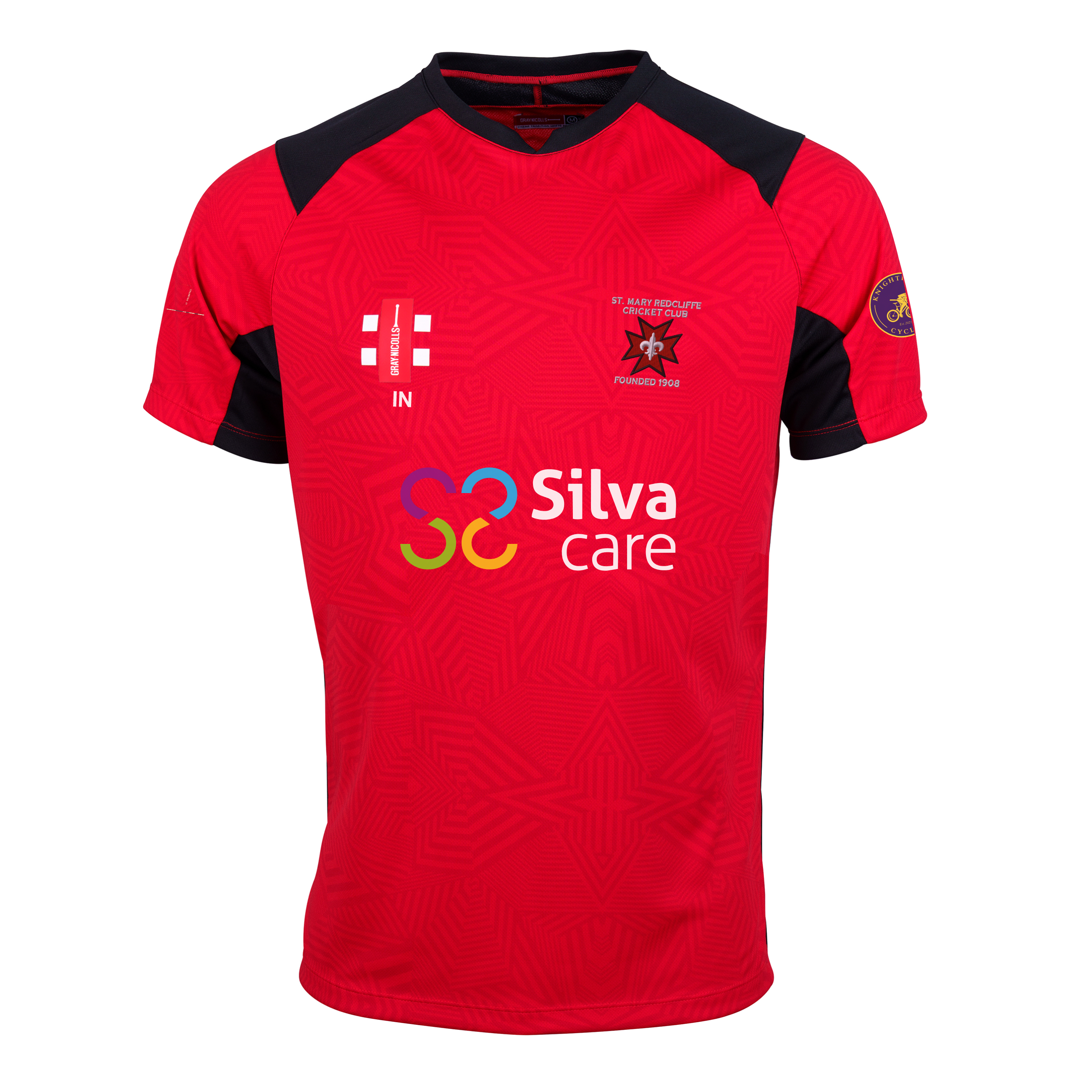gray-nicolls-st-mary-redcliffe-junior-maglia-pro-t20-manica-corta-rosso-nero image 1