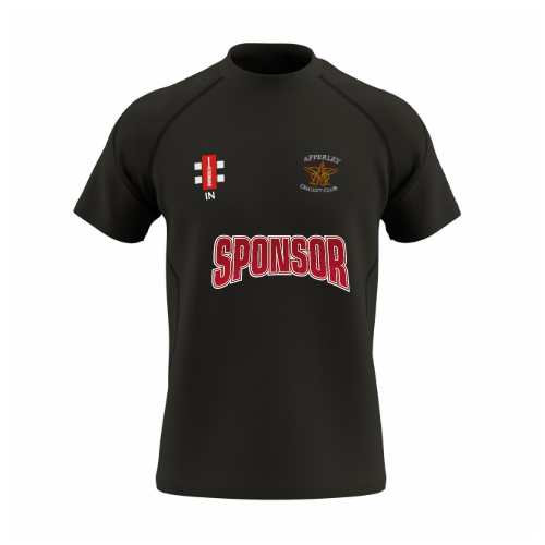 gray-nicolls-apperley-cc-senior-gts-t-shirt-manica-corta-nero image 1
