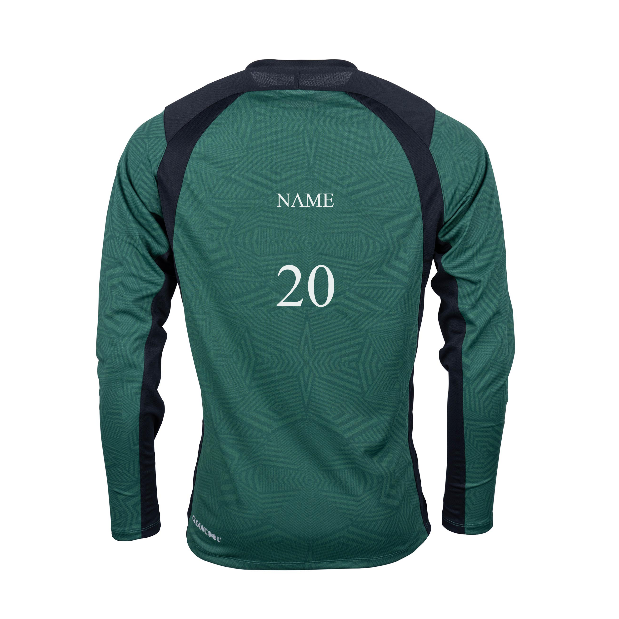 gray-nicolls-market-overton-cc-maglia-match-junior-pro-t20-manica-lunga-verde-ne image 2