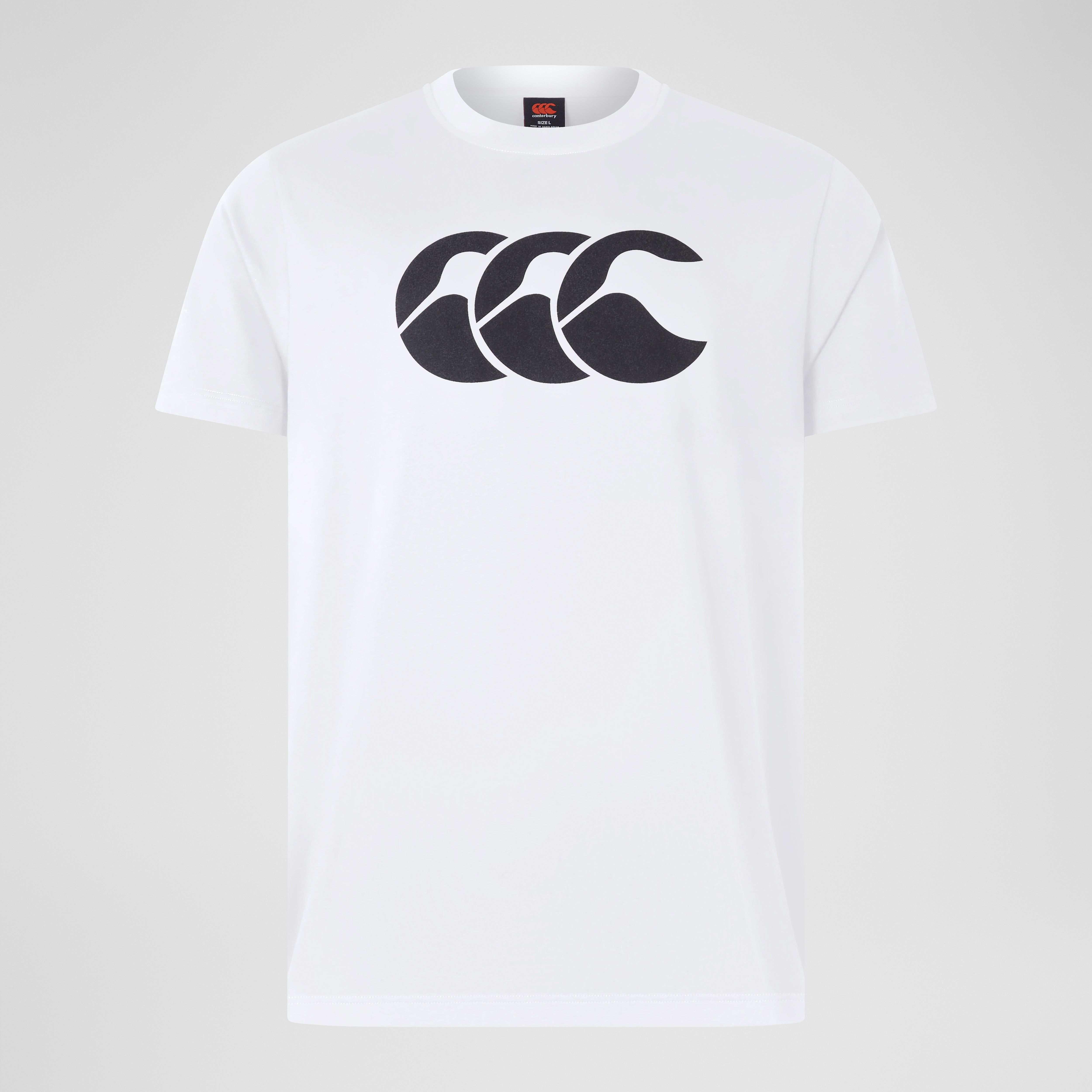 canterbury-ccc-cotton-logo-tee-uomo-white-t-shirt-in-cotone image 1