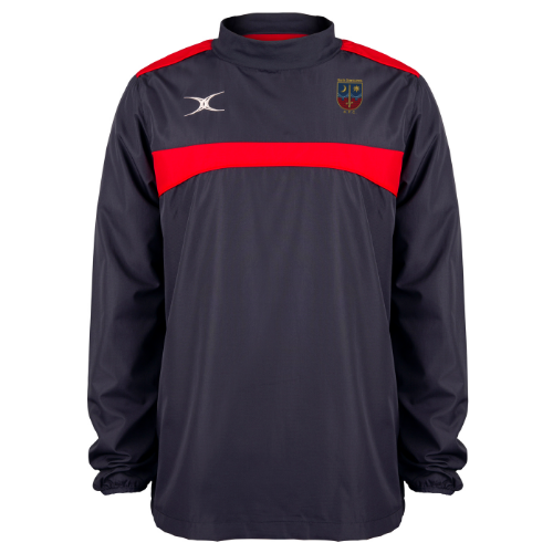 gilbert-rugby-bath-saracens-rfc-photon-giacca-warm-up-uomo-blu-navy-rosso image 1