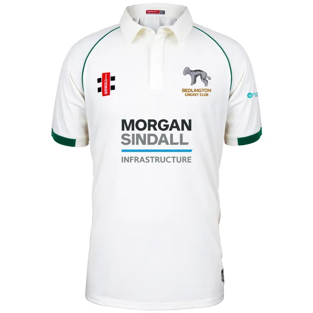 gray-nicolls-matrix-v2-maglia-cricket-manica-corta-senior-bedlington-avorio-verd image 1