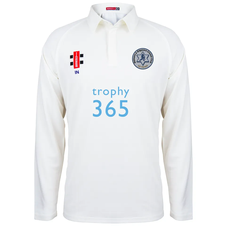 gray-nicolls-matrix-v2-maglia-cricket-manica-lunga-senior-belmont-edgware-cc-avo image 1