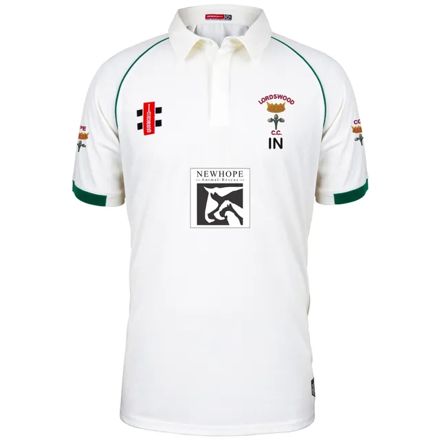gray-nicolls-lordswood-cc-matrix-v2-maglia-cricket-s-s-senior-avorio-verde image 1