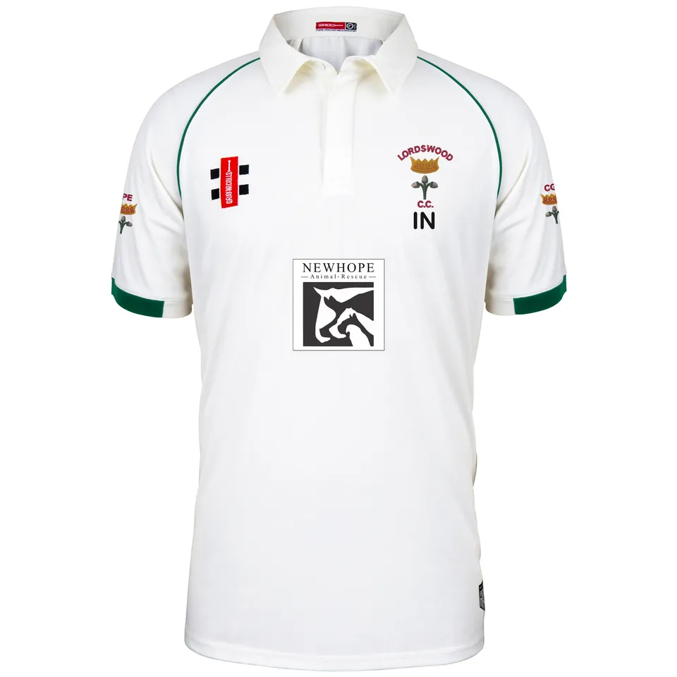 gray-nicolls-lordswood-cc-matrix-v2-maglia-cricket-s-s-senior-avorio-verde image 1