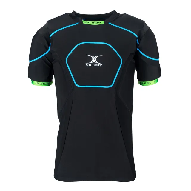 gilbert-rugby-charger-x1-1-body-armour-senior-corpetto-protettivo-nero-blu image 1