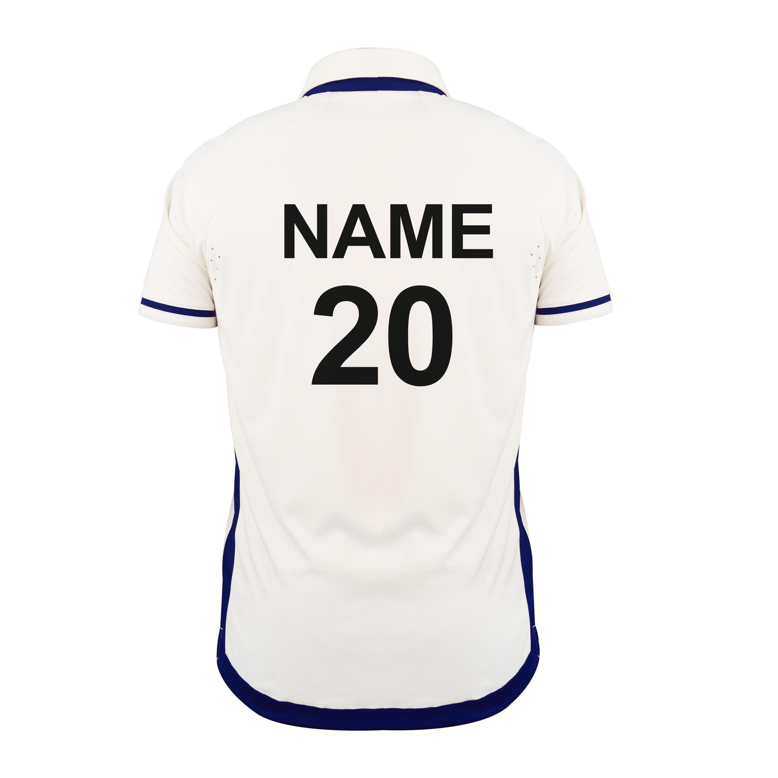 gray-nicolls-pro-performance-v3-shirt-s-s-senior-avorio-navy-copmanthorpe-cc image 2