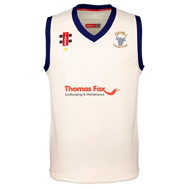 gray-nicolls-pro-performance-slipover-cricket-oxhill-cc-adulto-avorio-navy image 1