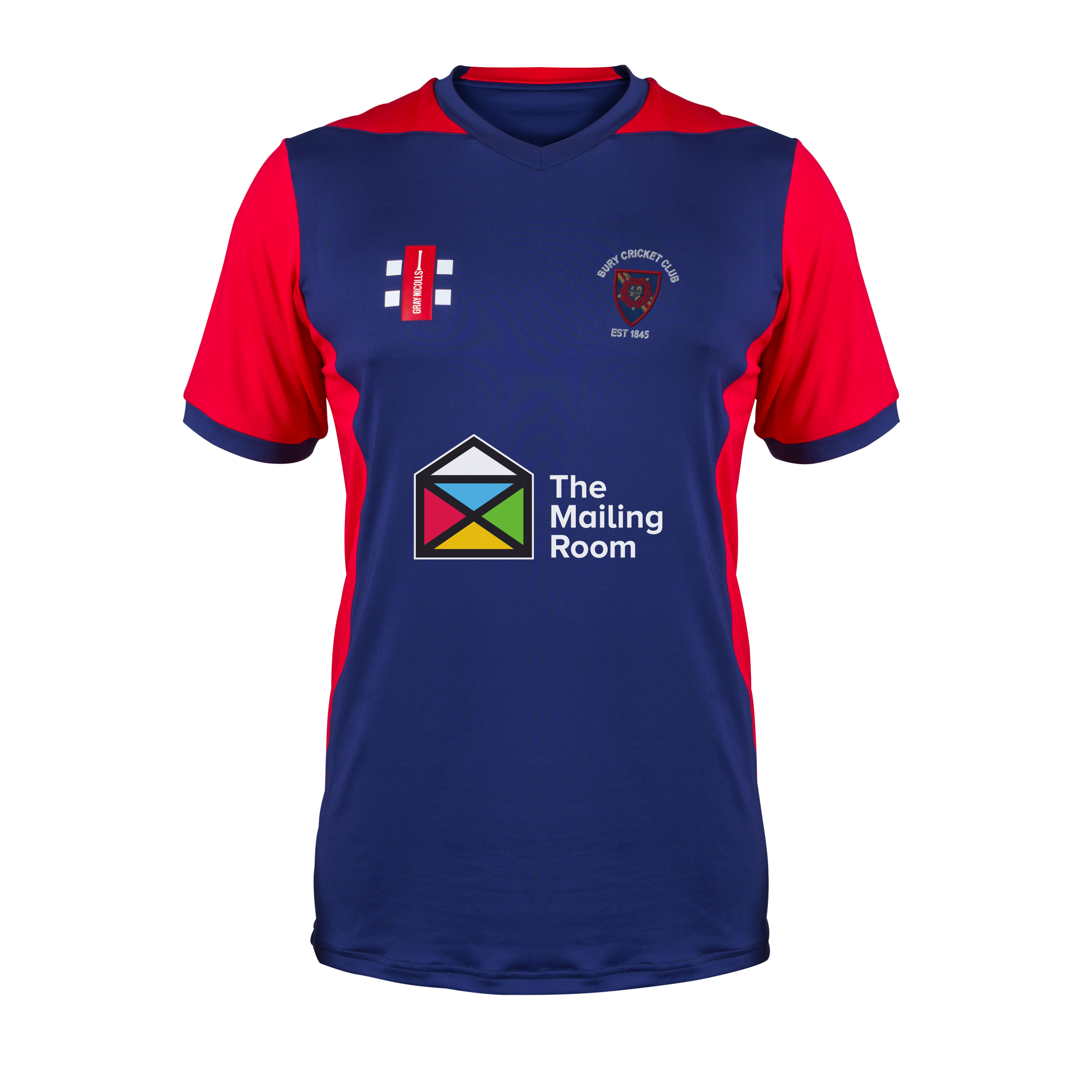 gray-nicolls-t20-maglia-s-s-junior-navy-red-bury-cc image 1