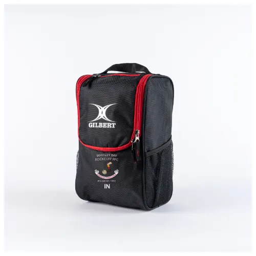 gilbert-rugby-whitley-bay-rockcliff-rfc-club-v4-bootbag-senior-nero-rosso image 1