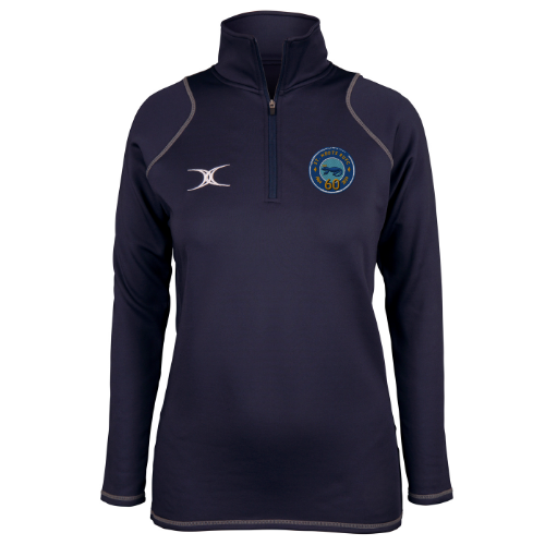 gilbert-rugby-st-neots-rfc-donna-quest-pile-1-4-zip-blu-navy image 1