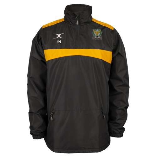 gilbert-rugby-llandaff-north-rfc-photon-giacca-uomo-1-4-zip-nero-oro image 1