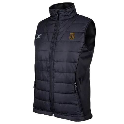 gilbert-rugby-amesbury-rfc-pro-gilet-donna-bodywarmer-nero image 1