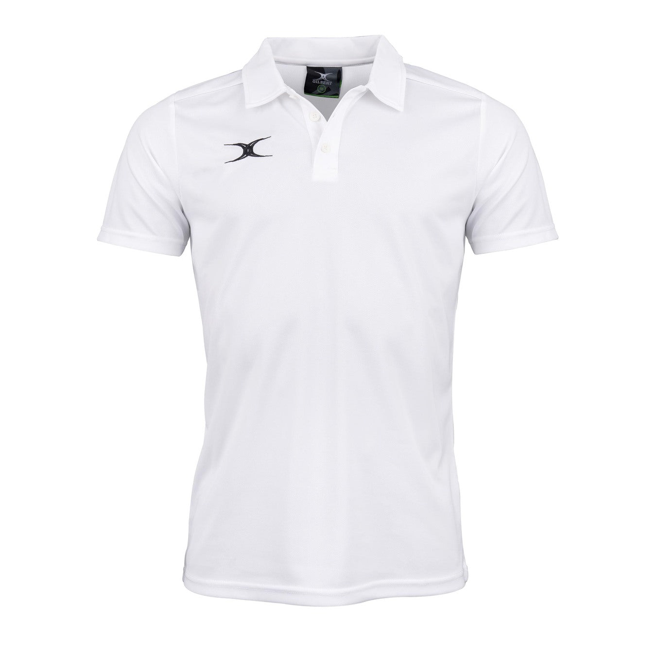 gilbert-rugby-photon-ii-polo-manica-corta-junior-blu-navy-bianco image 3