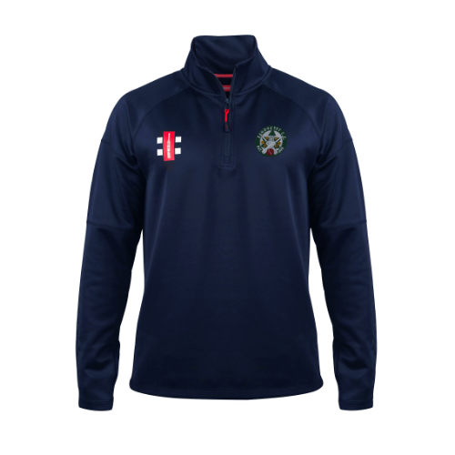 gray-nicolls-sandhurst-cc-senior-pro-thermo-fleece-navy-pile-1-4-zip-cricket image 1