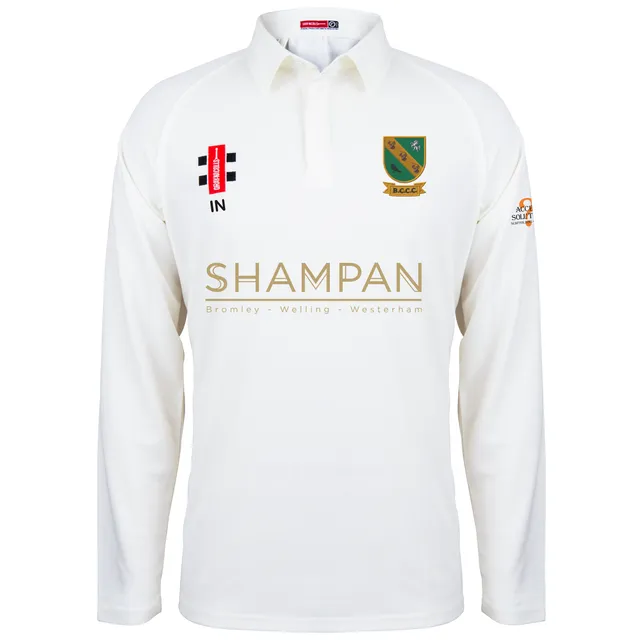 gray-nicolls-bromley-common-cc-matrix-v2-maglia-cricket-manica-lunga-senior-avor image 1