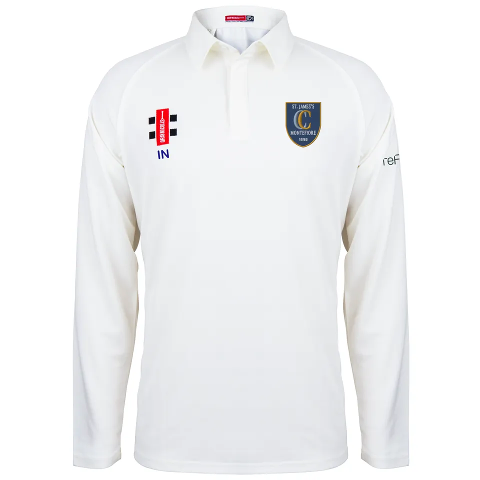 gray-nicolls-st-james-montefiore-matrix-v2-maglia-cricket-manica-lunga-ivory-sol image 1
