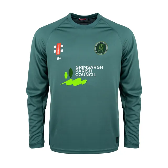 gray-nicolls-matrix-v2-l-s-tee-shirt-senior-green-maglia-manica-lunga-grimsargh- image 1