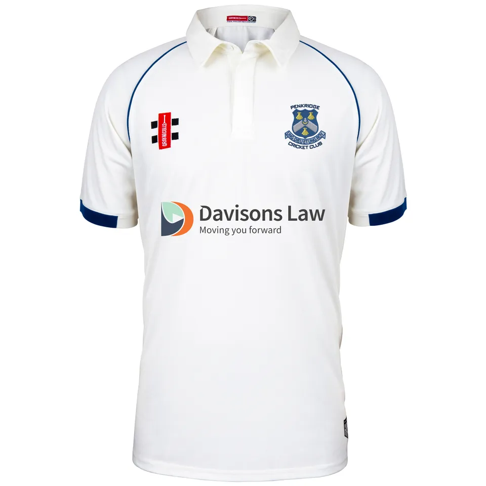 gray-nicolls-penkridge-cc-matrix-v2-maglia-gara-junior-avorio-blu image 1