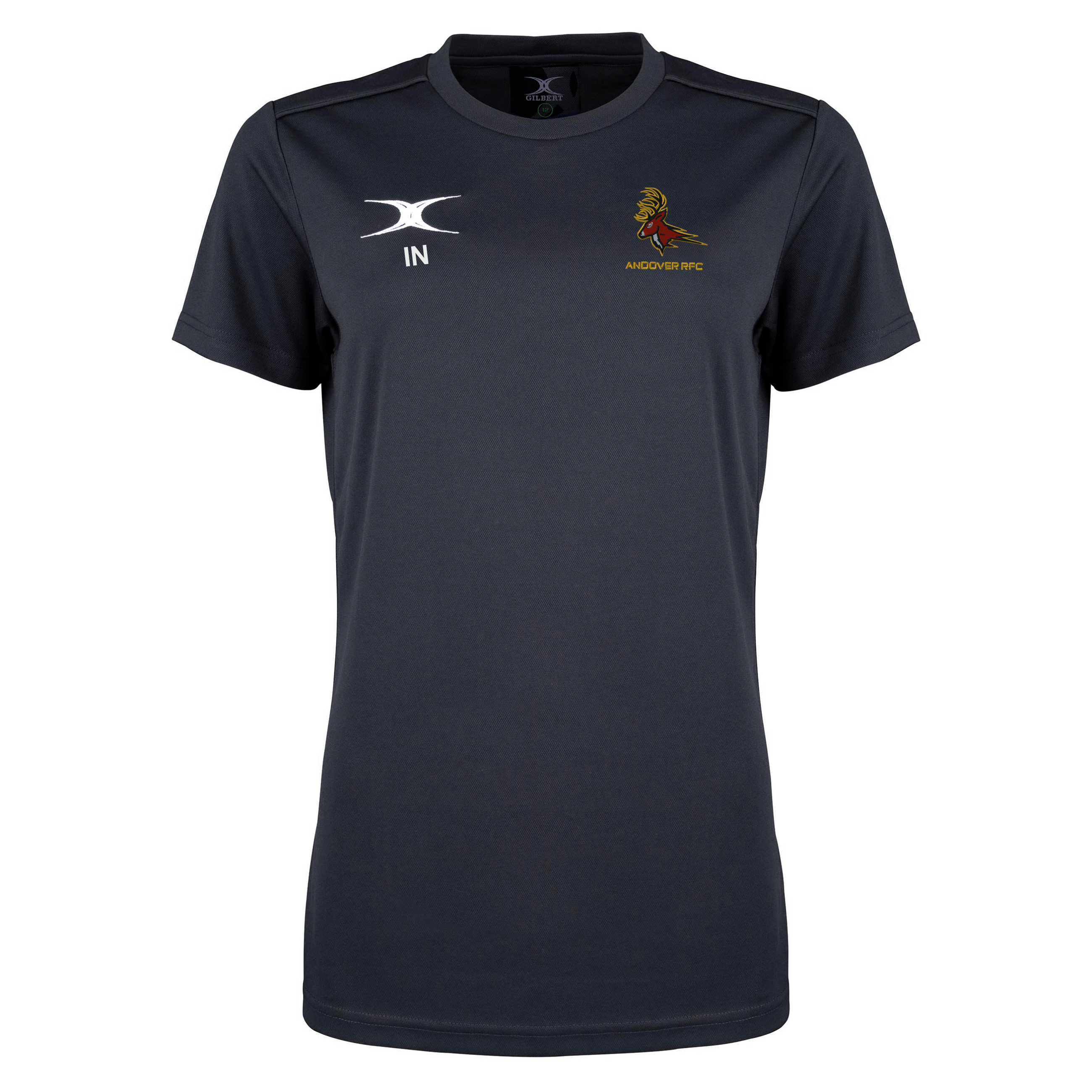 gilbert-rugby-andover-rfc-photon-ii-t-shirt-manica-corta-senior-nera image 1
