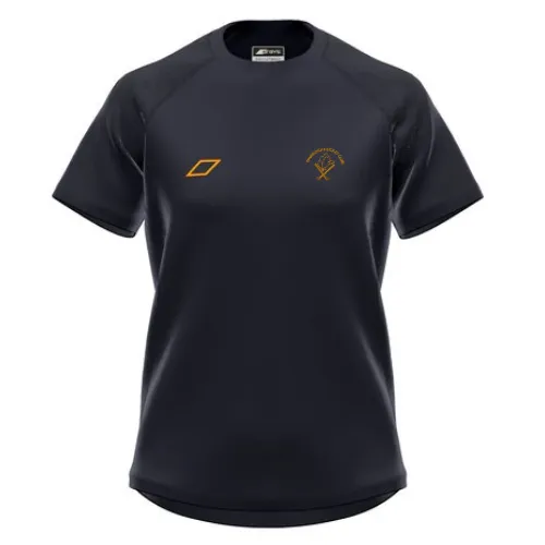 grays-thurrock-h-c-gts-maglia-donna-maniche-corte-hockey-nero image 1
