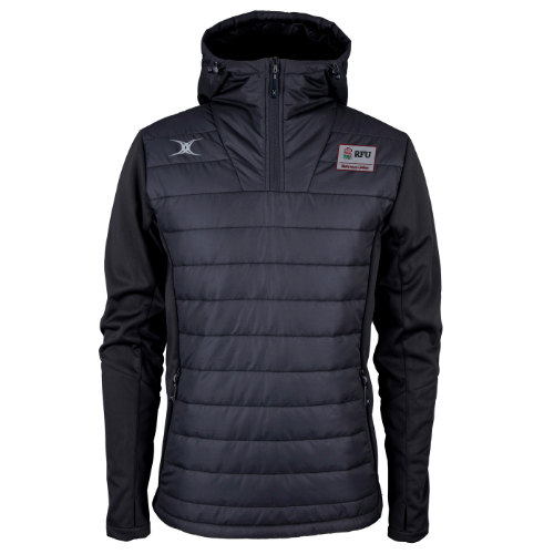 gilbert-rugby-rfu-referees-union-pro-active-giacca-quarter-zip-senior-nera image 1