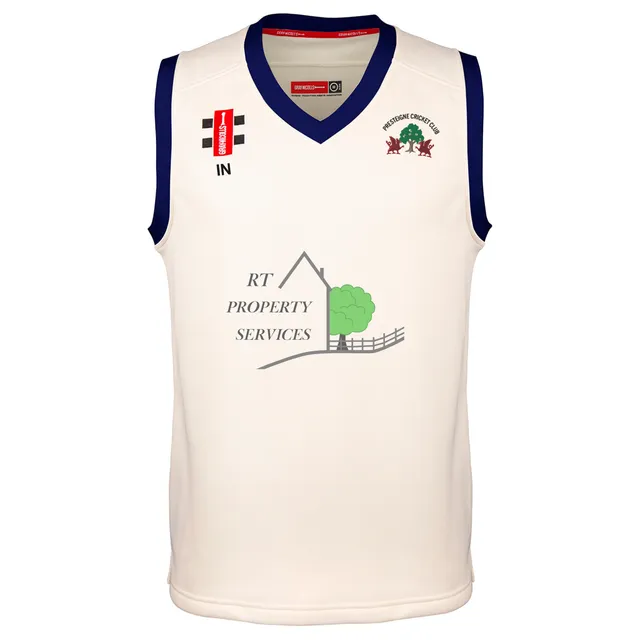 gray-nicolls-presteigne-cc-senior-gilet-match-pro-performance-avorio-blu-navy image 1