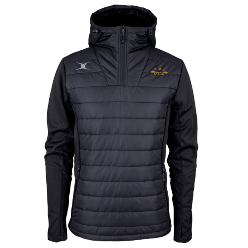 gilbert-rugby-crowthorne-rfc-pro-active-giacca-quarter-zip-nera-adulto image 1