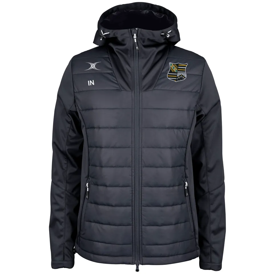 gilbert-rugby-oadby-wyggestonians-rfc-senior-pro-giacca-full-zip-nera-active image 1
