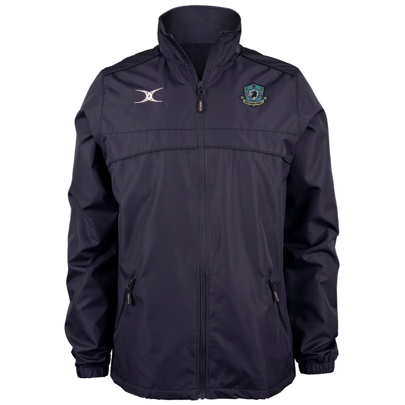 gilbert-rugby-warrington-select-rfc-photon-giacca-full-zip-uomo-blu-navy image 1