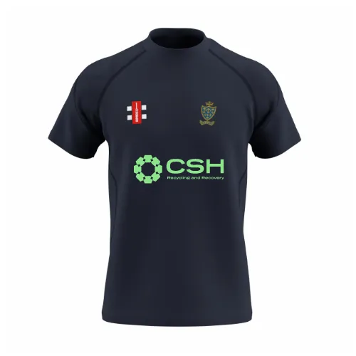gray-nicolls-stockport-cc-gts-t-shirt-manica-corta-junior-blu-navy-scuro image 1