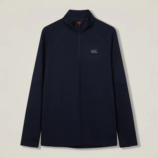 canterbury-tempo-1-4-zip-tee-uomo-maglia-allenamento-mezza-zip-navy image 1