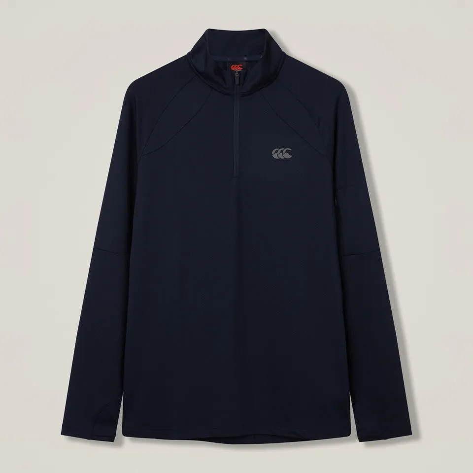 canterbury-tempo-1-4-zip-tee-uomo-maglia-allenamento-mezza-zip-navy image 1