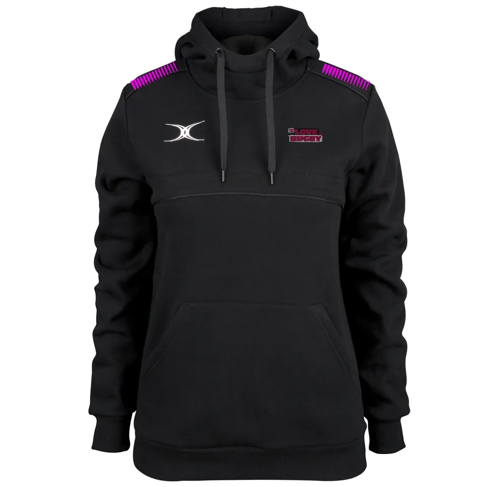 gilbert-rugby-for-the-love-of-rugby-donna-photon-felpa-con-cappuccio-nero image 1