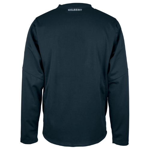 gilbert-rugby-leith-rfc-pro-top-riscaldamento-adulto-blu-navy-scuro image 2