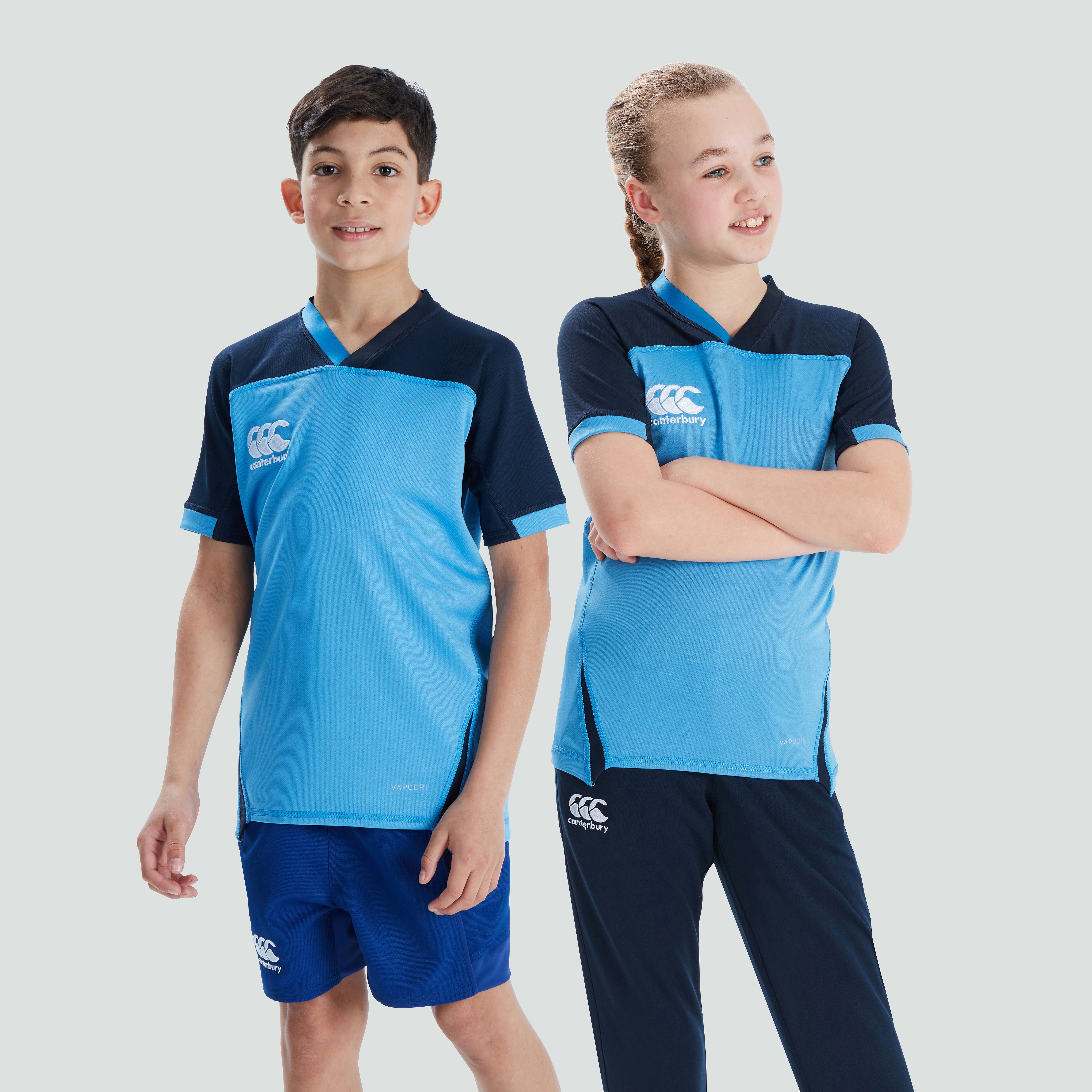canterbury-vapodri-evader-jersey-junior-blu-maglia-rugby-bambino image 4