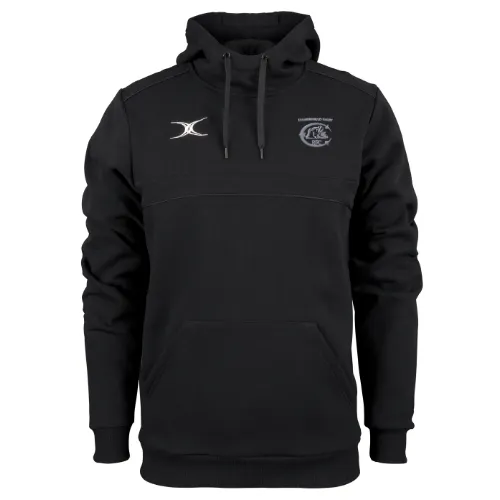 gilbert-rugby-photon-felpa-con-cappuccio-junior-cumbernauld-rfc-nera image 1