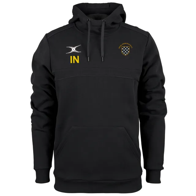 gilbert-rugby-barts-and-the-london-photon-felpa-cappuccio-uomo-nera image 1