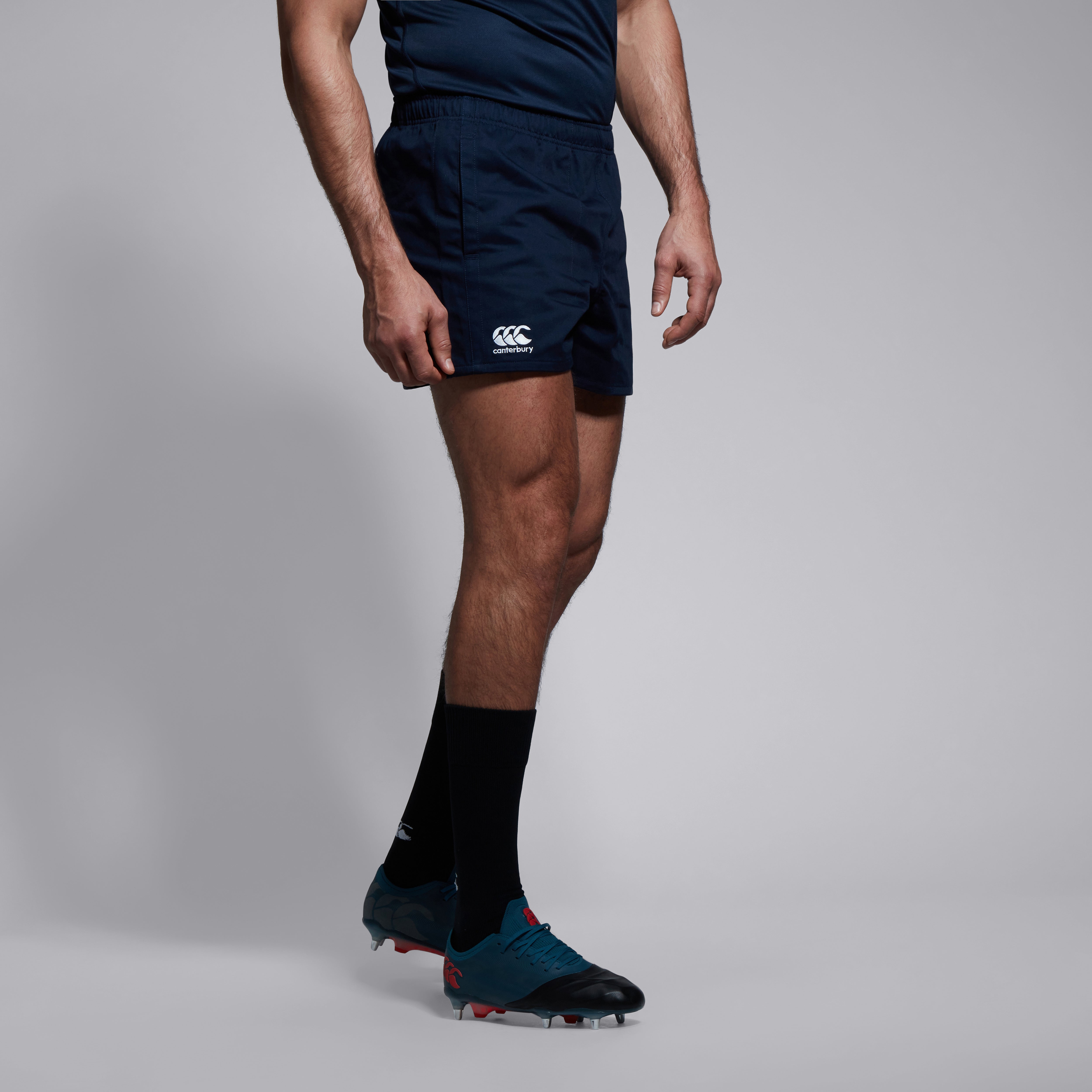 canterbury-professional-cotton-short-uomo-blu-navy-pantaloncino-rugby image 2