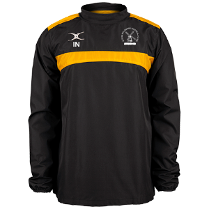 gilbert-rugby-photon-warm-up-jacket-nero-oro-ditchling-rfc-adulti image 1