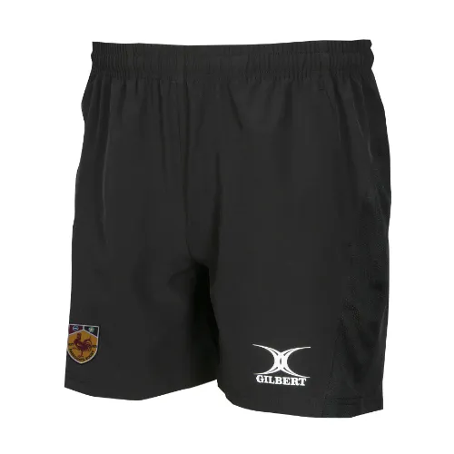gilbert-rugby-leisure-shorts-harrogate-rufc-ladies-pantaloncini-rugby-neri-donna image 1