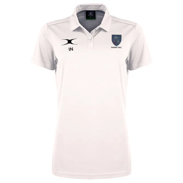 gilbert-rugby-havant-rfc-senior-photon-ii-polo-manica-corta-bianco image 1